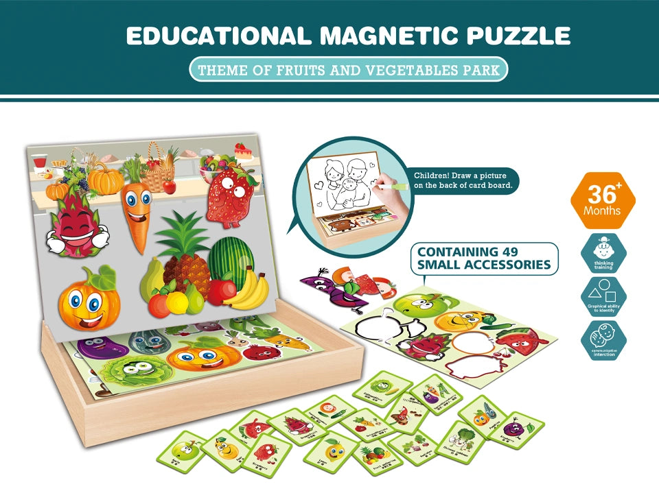 Educational Magnetic Puzzle – Learning Toy for Kids
