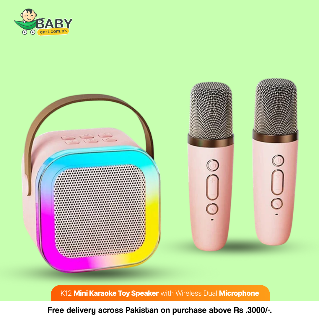 K12 Mini Karaoke Toy Speaker with Wireless Dual Microphone