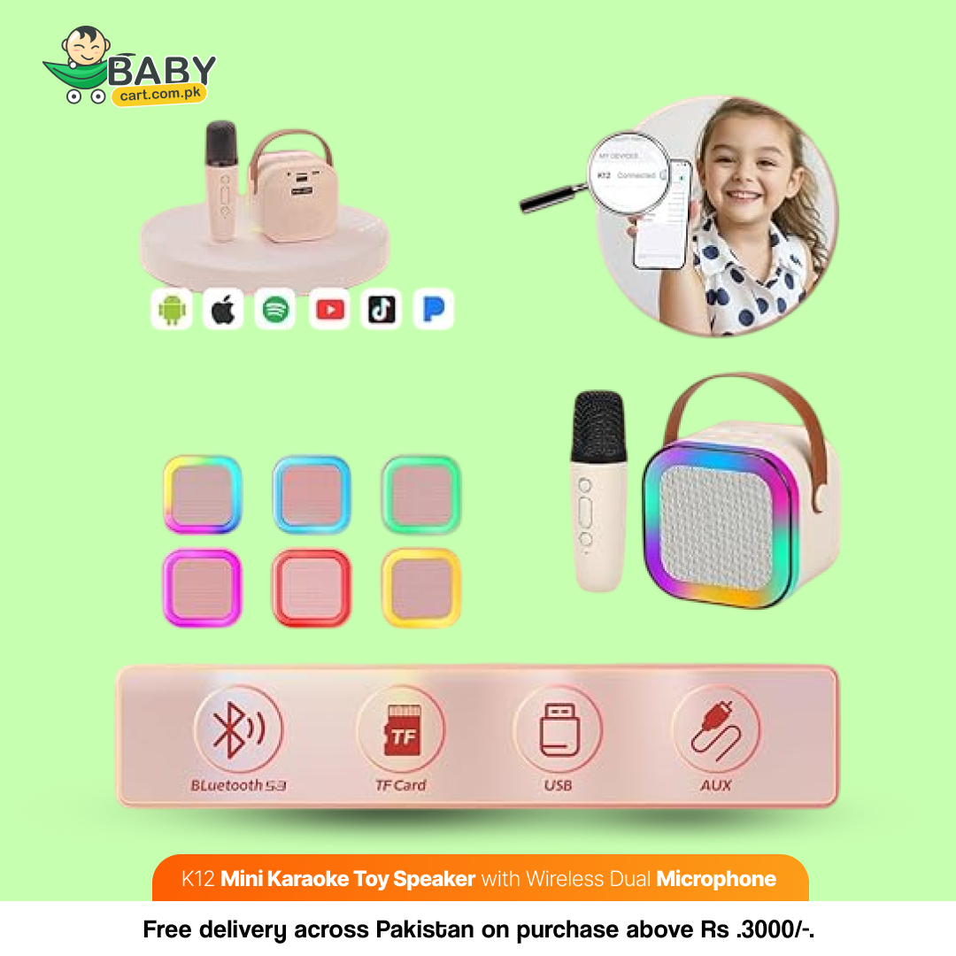 K12 Mini Karaoke Toy Speaker with Wireless Dual Microphone