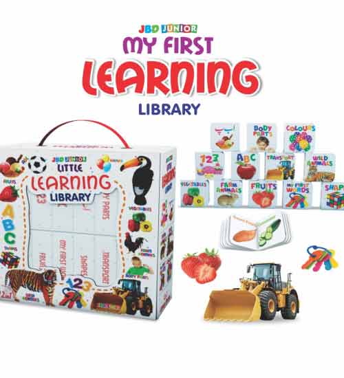 Little Learning Library 12 in 1| JBD| ABC| 123| Best Quality| Bright Colours