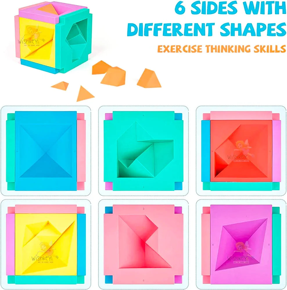 3D Tangram Puzzle Games – Educational Brain Puzzle Toy for Kids