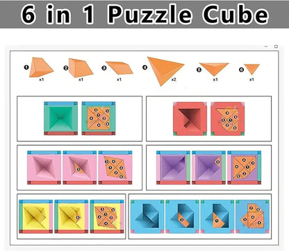3D Tangram Puzzle Games – Educational Brain Puzzle Toy for Kids