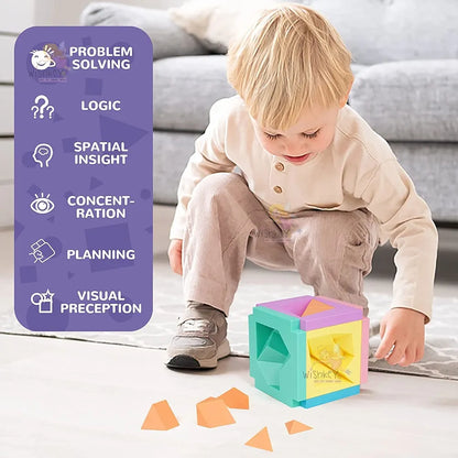 3D Tangram Puzzle Games – Educational Brain Puzzle Toy for Kids