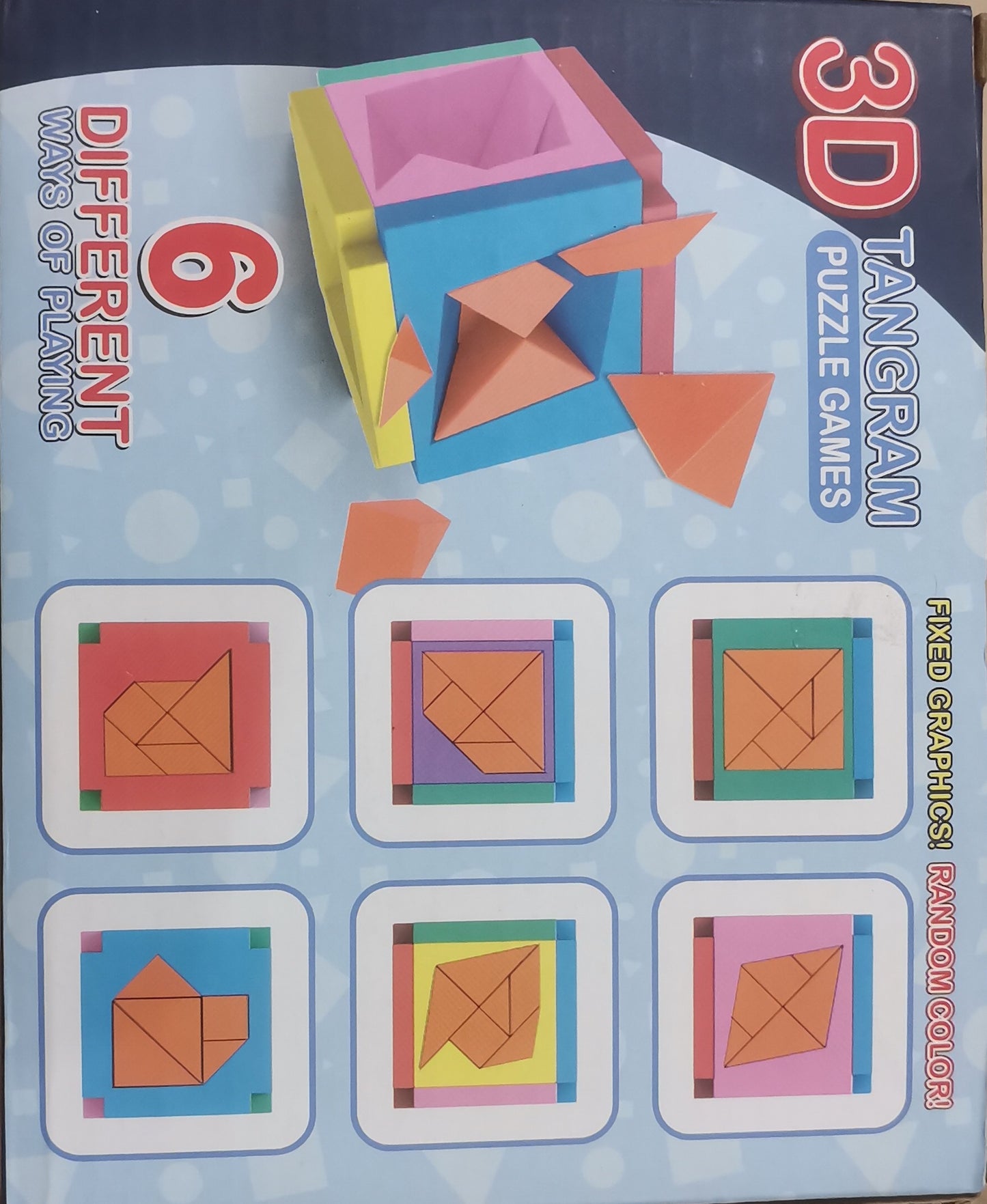 3D Tangram Puzzle Games – Educational Brain Puzzle Toy for Kids