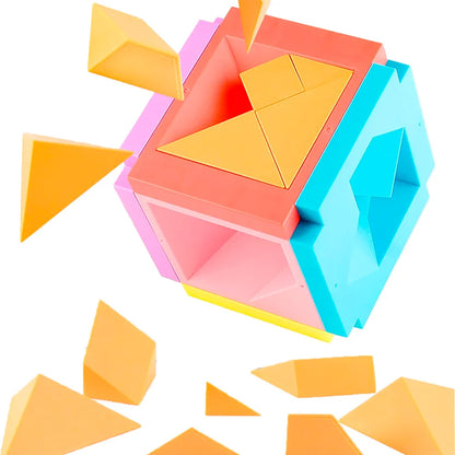 3D Tangram Puzzle Games – Educational Brain Puzzle Toy for Kids