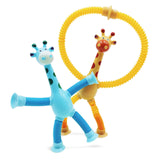 Giraffe Pop Tubes Fidget Fun Toy with Light