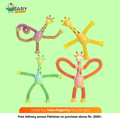 Giraffe Pop Tubes Baby Sensory Toy