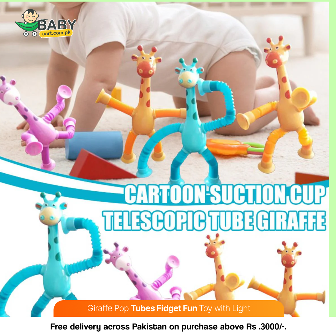 Giraffe Pop Tubes Fidget Fun Toy - 