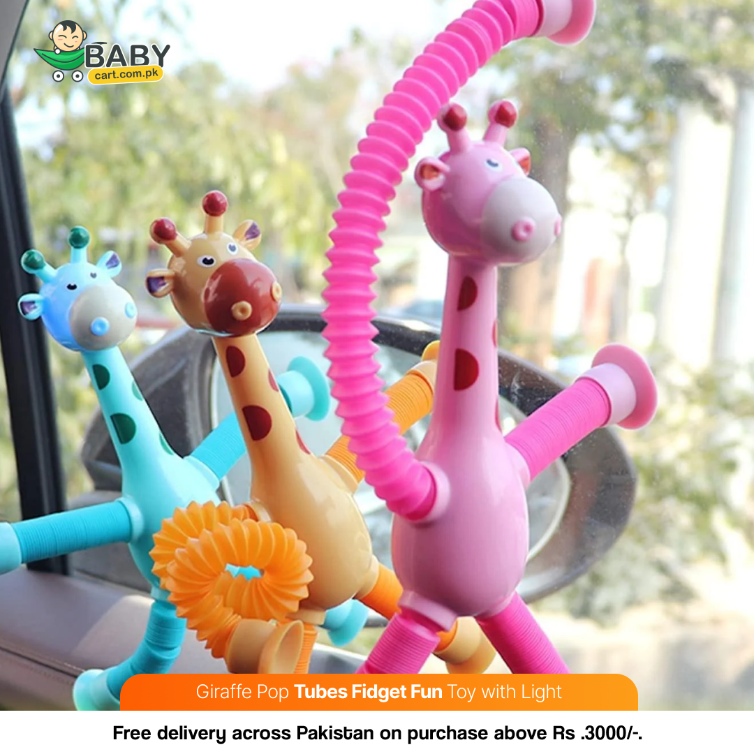 Giraffe Pop Tubes Fidget Fun Baby Toy