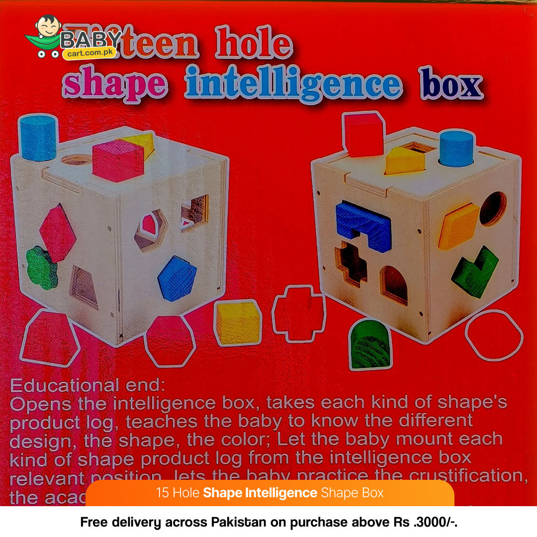 15 Hole Shape Intelligence Shape Box – Toys for Kids