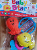 Rattle: Star Baby Rattle 4 Pcs