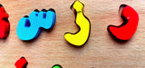 Wooden Urdu Alphabets; Alif Bay Jeem