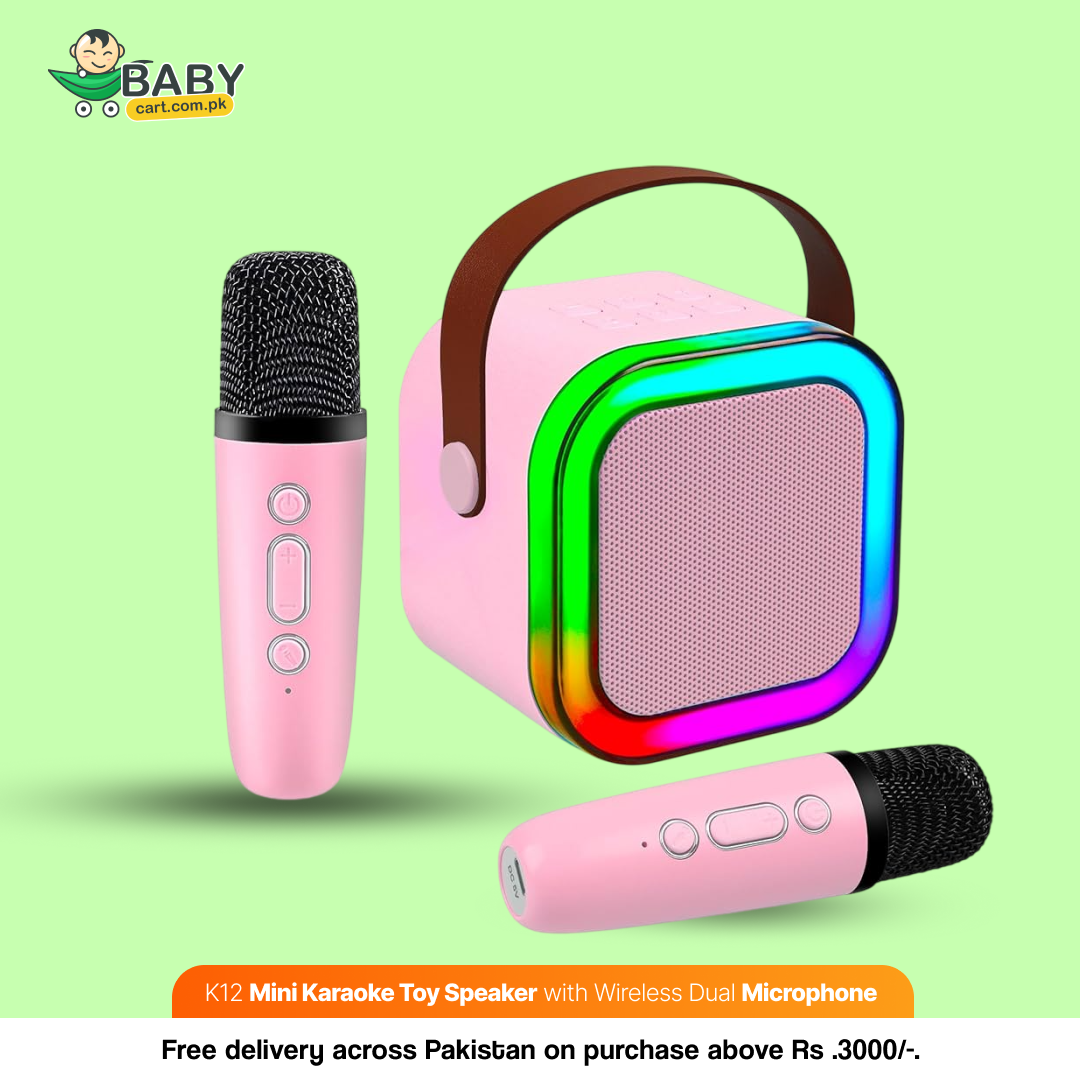 K12 Mini Karaoke Speaker with Wireless Dual Microphone - Toys for kids
