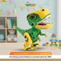 Metal Mechanical Soark Dinosaur with Sound & Lights - Toys for Kids