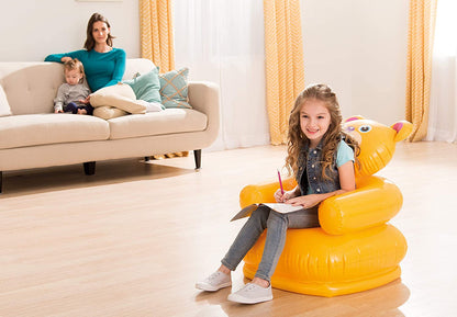 Kids Animal Inflatable Chair – Cute Cartoon Air Sofa for Kids