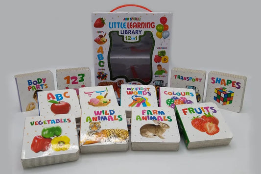Little Learning Library 12 in 1| JBD| ABC| 123| Best Quality| Bright Colours