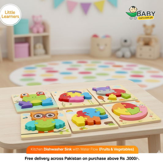 Wooden animal puzzle for kids