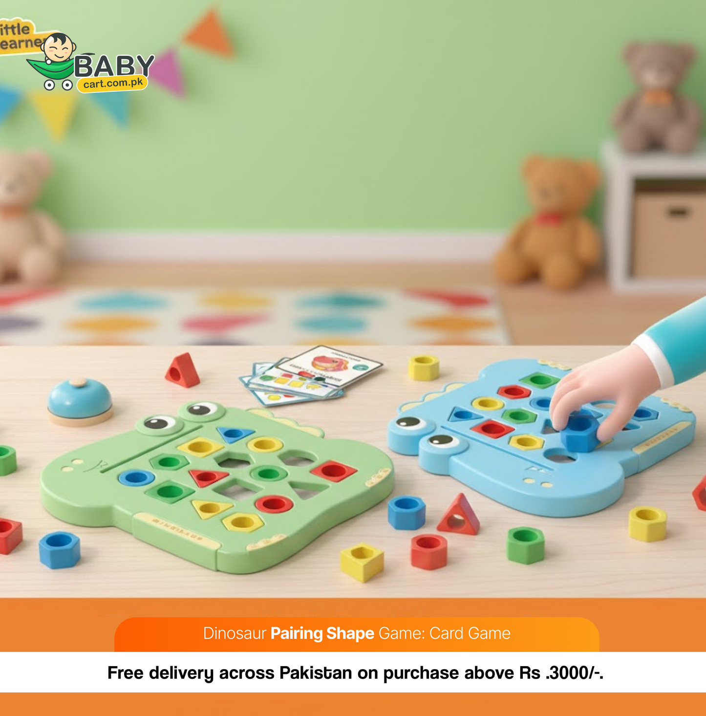 Dinosaur Pairing Shape Game: Puzzle Game - Toys for Kids