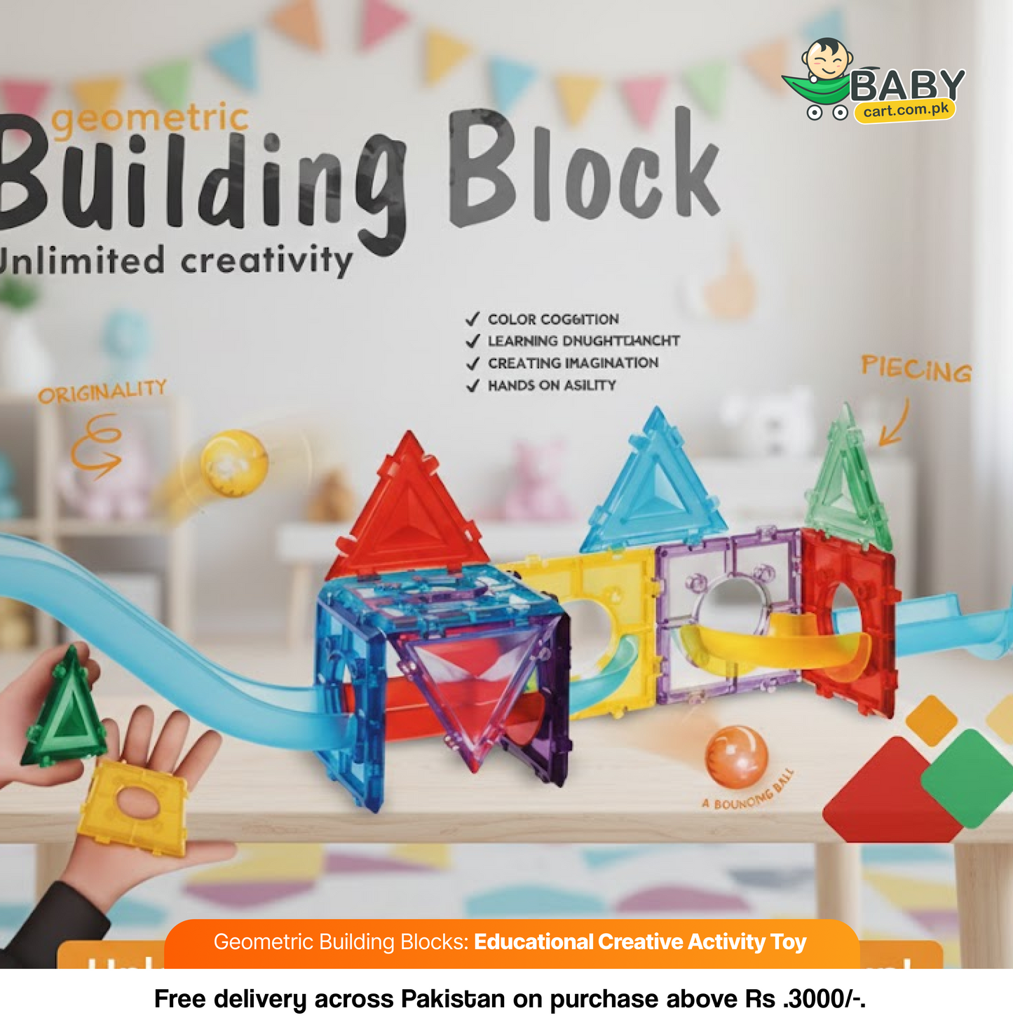 Geometric Building Blocks: Educational Creative Activity Toy