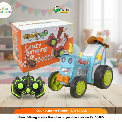 Crazy Jumping Tractor: Light & Music - Toys for Kids