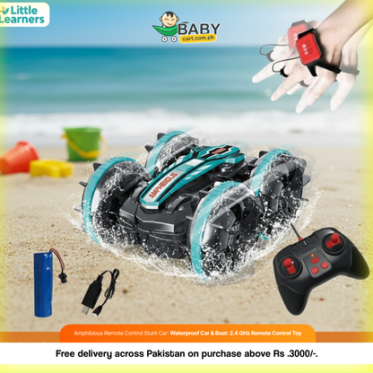 Amphibious Remote Control Stunt Car: Waterproof Car & Boat: 2.4 GHz Remote Control Toy