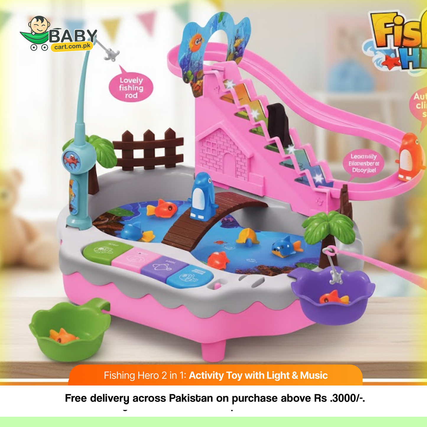 Fishing Hero 2 in 1: Activity Toy with Light & Music