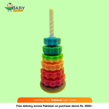 Learning Toys: Rainbow  Spin Tower