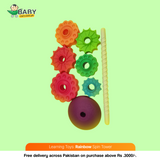 Learning Toys: Rainbow  Spin Tower