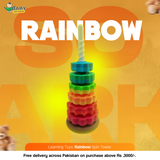 Learning Toys: Rainbow  Spin Tower