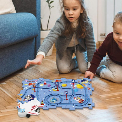 Rail Car Track Puzzle – Educational Toy for Kids
