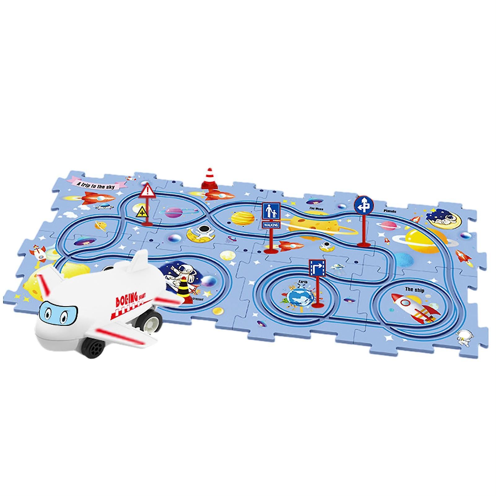 Rail Car Track Puzzle – Educational Toy for Kids