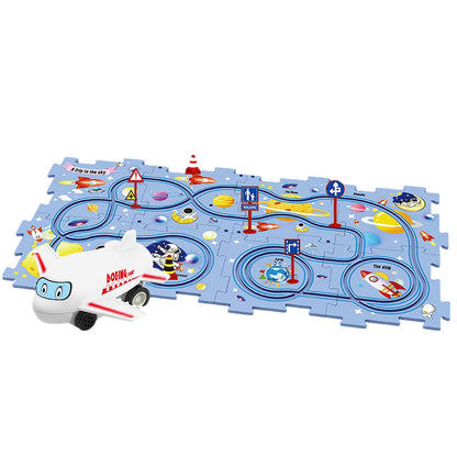 Rail Car Track Puzzle – Educational Toy for Kids