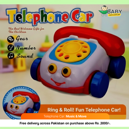 Telephone Toy Car: Music & Move – Interactive Toy Car for Kids