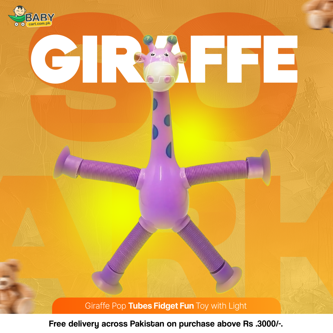 Giraffe Pop Tubes Baby Sensory Toy