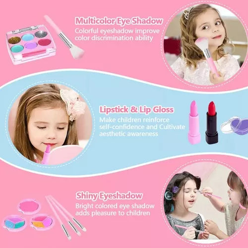 Washable Cute Makeup Kit for Girls – Safe & Fun Beauty Set for Kids