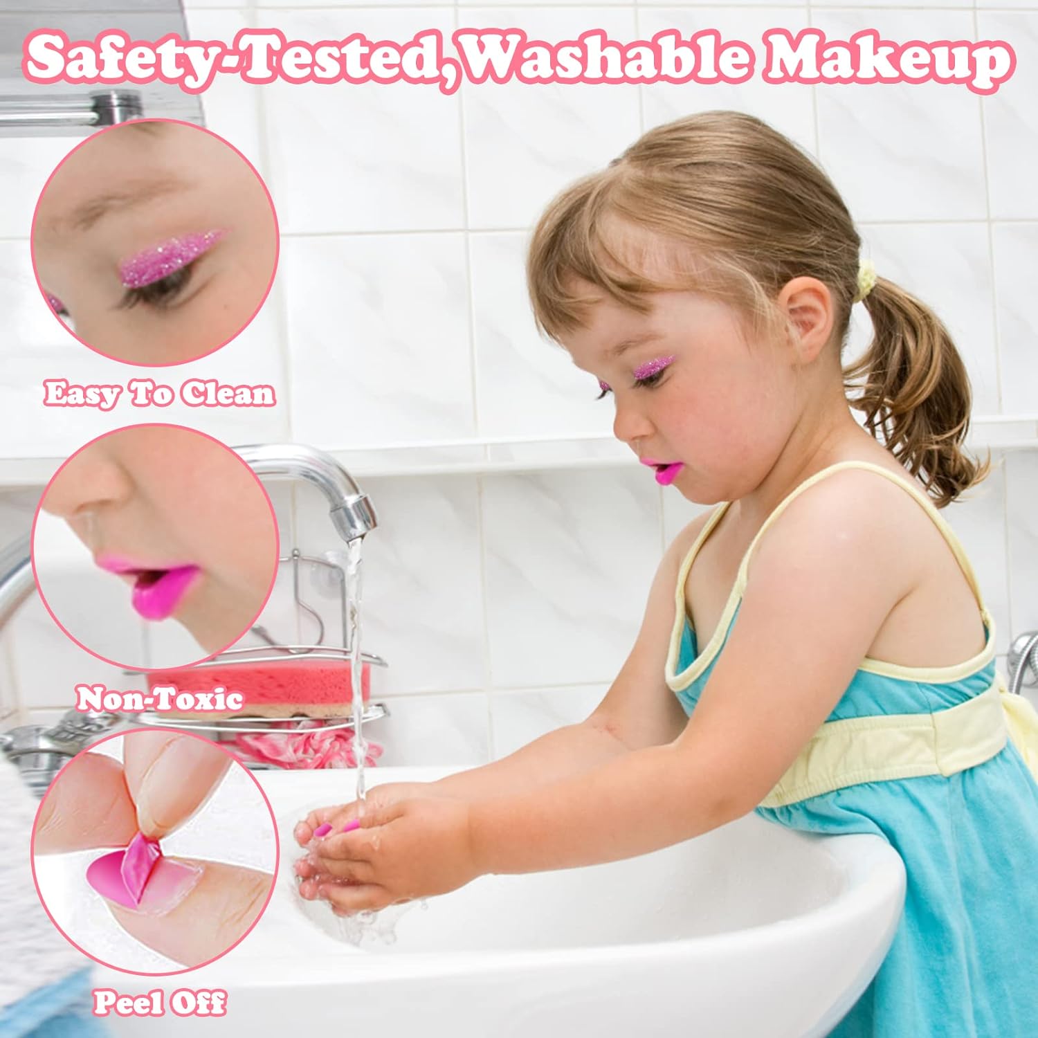 Washable Cute Makeup Kit for Girls – Safe & Fun Beauty Set for Kids