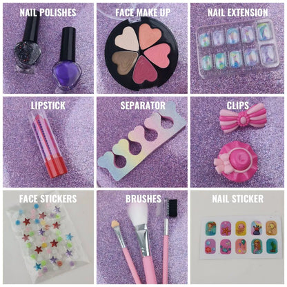 Washable Cute Makeup Kit for Girls – Safe & Fun Beauty Set for Kids