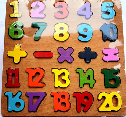 Wooden Counting Board 123 – Montessori Math Learning Toy for Kids