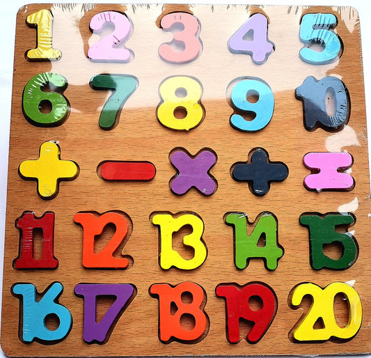 Wooden Counting Board 123 – Montessori Math Learning Toy for Kids