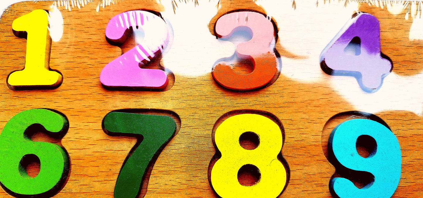 Wooden Counting Board 123 – Montessori Math Learning Toy for Kids