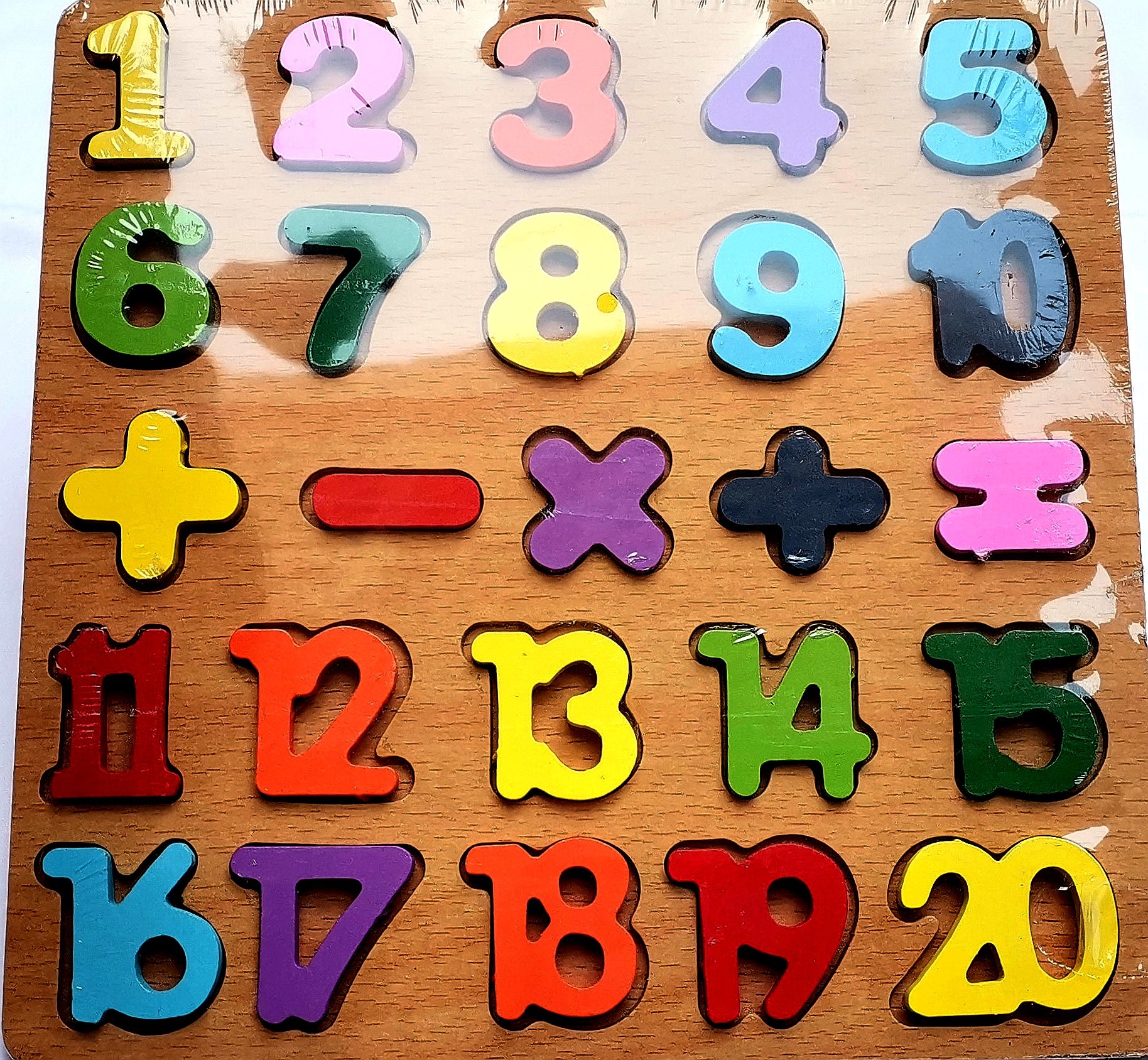 Wooden Counting Board 123 – Montessori Math Learning Toy for Kids