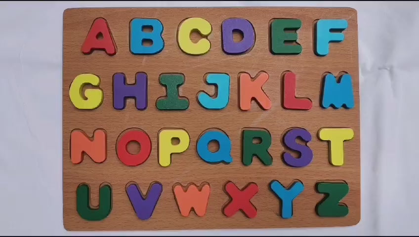 Wooden English Alphabets ABC – Educational Learning Toy for Kids
