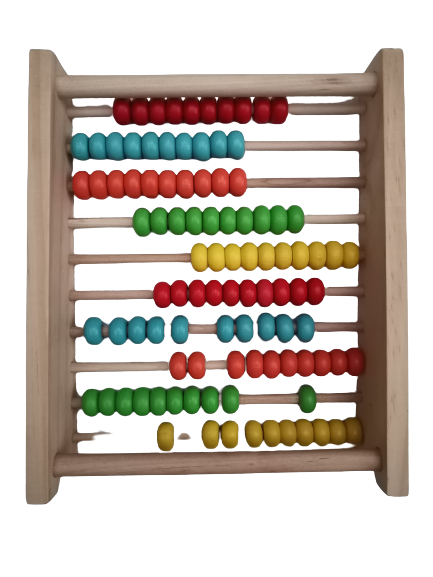 Wooden Toy: 10 Row Calculating Frames (Abacus)